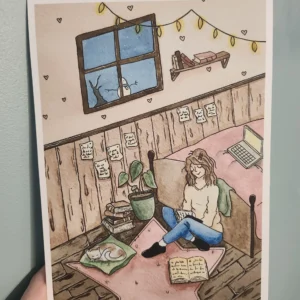 Illustration initiale Chambre cosy - Emilie De Mot