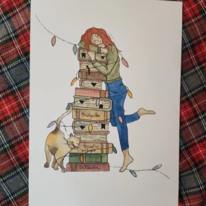 Illustration initiale Des livres pour Noël - Emilie De Mot