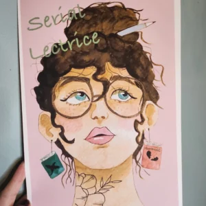 Illustration initiale Serial lectrice - Emilie De Mot