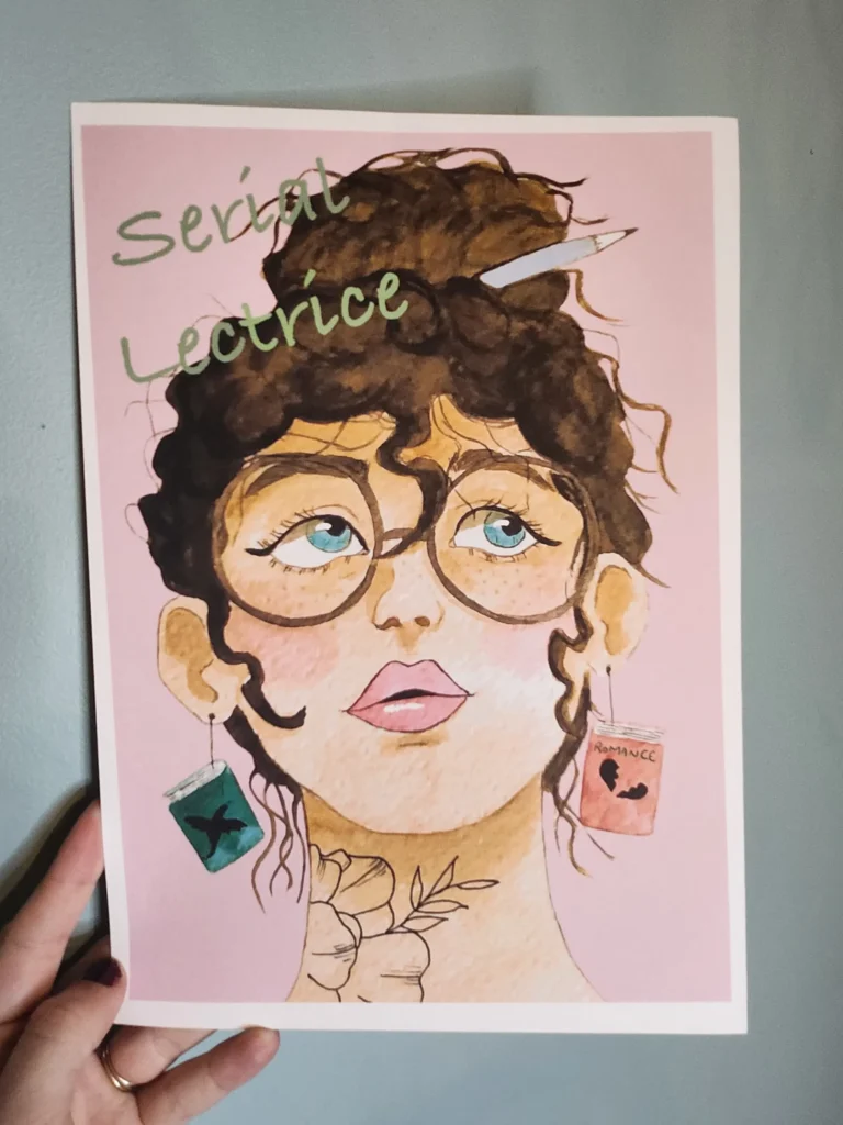 Illustration initiale Serial lectrice - Emilie De Mot