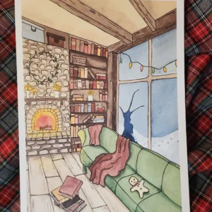 Illustration Salon cosy - Emilie De Mot