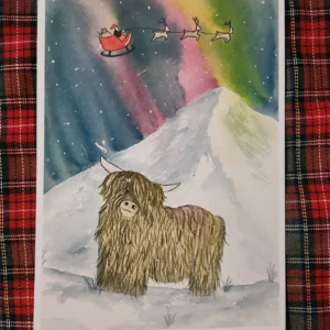 Illustration Highland cow - Emilie De Mot